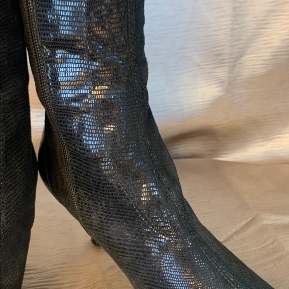 Donald J. Pliner Black Heeled Boots - Picture 3 of 8